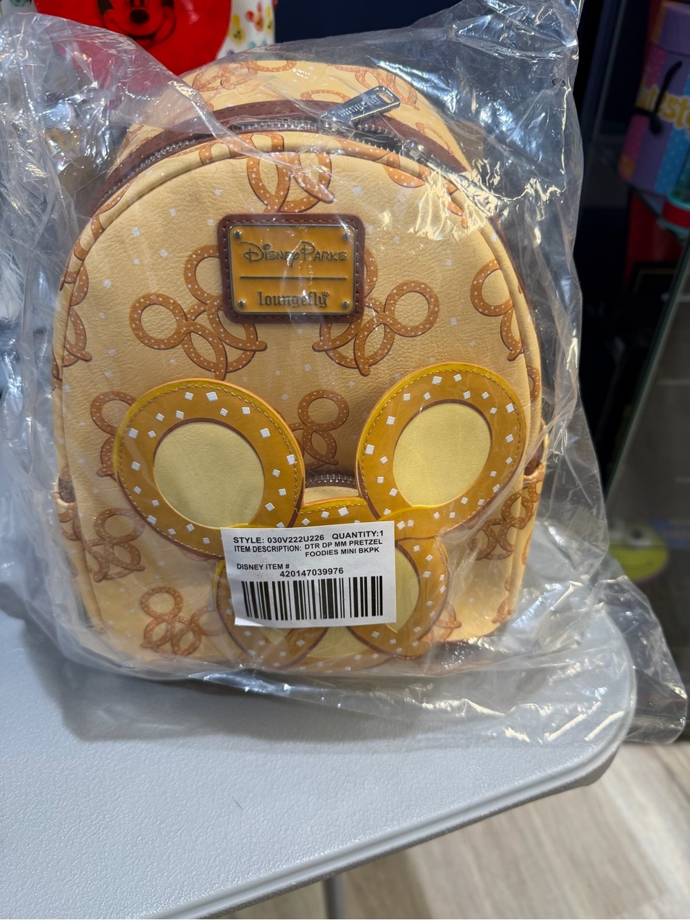 Loungefly Disney Mickey Pretzel Mini Backpack